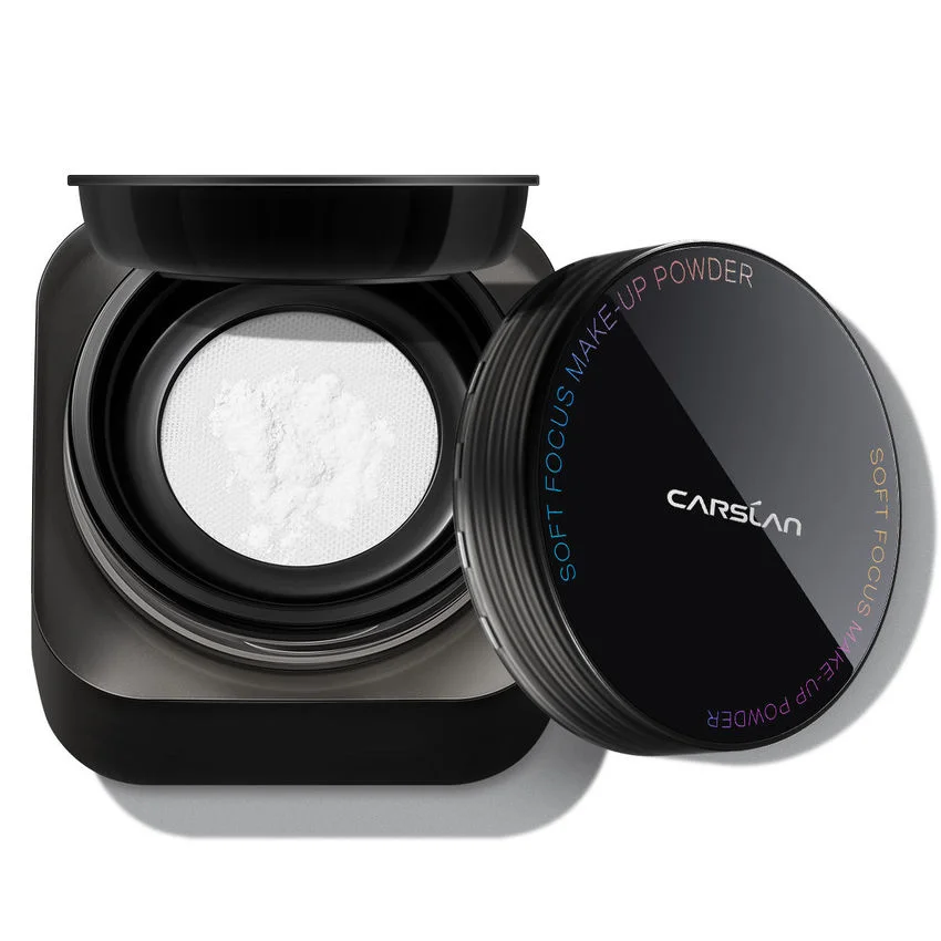 Carslan Soft Focus makeup powder compact with translucent powder inside